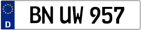 Trailer License Plate